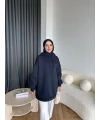 Lidya 3 İplik Sweat - Lacivert