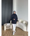 Lidya 3 İplik Sweat - Lacivert