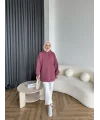 Lidya 3 İplik Sweat - Vişne