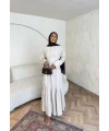 Linen Elbise - Bej