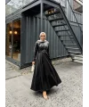 Lolita Deri Elbise - Siyah