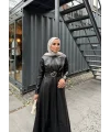 Lolita Deri Elbise - Siyah