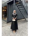 Lolita Deri Elbise - Siyah