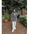 Luella Kürk Detaylı Hırka - Gri