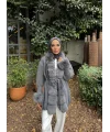 Luella Kürk Detaylı Hırka - Gri