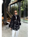 Luella Kürk Detaylı Hırka - Siyah