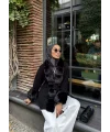 Luella Kürk Detaylı Hırka - Siyah