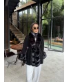 Luella Kürk Detaylı Hırka - Siyah