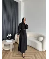 Mav - Monta Modal Elbise - Siyah