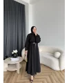 Mav - Monta Modal Elbise - Siyah