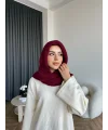 Mb - Balaklava Kapişonlu Bere - Bordo