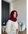 Mb - Balaklava Kapişonlu Bere - Bordo