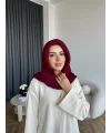 Mb - Balaklava Kapişonlu Bere - Bordo