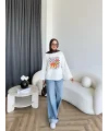 Mıs - Raspberrıes Ön Desenli Tunik