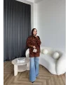 Miya Desenli Kazak - Acı Kahve