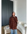 Miya Desenli Kazak - Acı Kahve