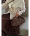 Mngo Hasır Çanta - Acı Kahve