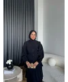 Moi - Selin Kat Kat Elbise - Siyah
