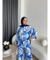 Mt - Moshes Desenli Takım - Mavi