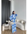 Mt - Moshes Desenli Takım - Mavi