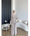 Ng - Batik Pantolonlu Takım - Bej