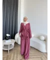 Ng - Batik Pantolonlu Takım - Mürdüm