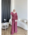 Ng - Batik Pantolonlu Takım - Mürdüm