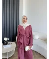 Ng - Batik Pantolonlu Takım - Mürdüm