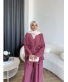 Ng - Batik Pantolonlu Takım - Mürdüm