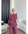 Ng - Batik Pantolonlu Takım - Mürdüm