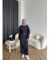 Ng - Kemer Detay Kot Elbise - Lacivert