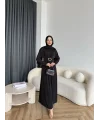Nisa Sandy Elbise - Siyah