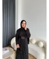 Nisa Sandy Elbise - Siyah