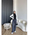 Oysh Kumaş Pantolon - Antrasit