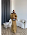 Pln- Aslıhan Saten Elbise - Hardal