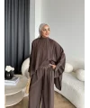 Pln - Julia Yarasa Kol Takım - Kahve