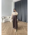 Pln - Keten Pantolon - Acı Kahve