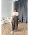 Pln - Keten Pantolon - Acı Kahve