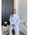 Pln - Maim Keten Pantolonlu Takım - Beyaz