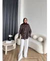 Pln - Puantiye Gömlek - Kahve