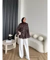 Pln - Puantiye Gömlek - Kahve