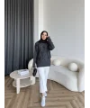Pls-Kurdele Detay Triko Kazak - Antrasit