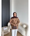 Pls-Kurdele Detay Triko Kazak - Camel