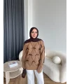 Pls-Kurdele Detay Triko Kazak - Camel