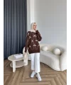 Pls-Kurdele Detay Triko Kazak - Kahve