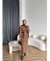 Pls Leopar Elbise - Açık