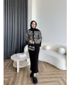 Pls-Leopar Jile Elbise - Beyaz
