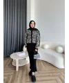 Pls-Leopar Jile Elbise - Beyaz
