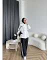 Pwn - İkbal Yan Şeritli Takım - Beyaz
