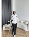 Pwn - İkbal Yan Şeritli Takım - Beyaz